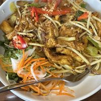 Chill and lemongrass tofu  at Sen Viet Vegan in East London