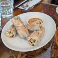 Tofu summer rolls at Sen Viet Vegan in East London