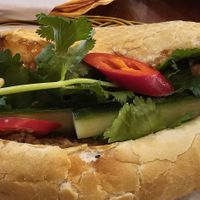 Tofu mushrooms Bahn mi at Sen Viet Vegan in East London