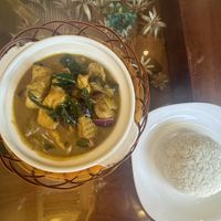Tofu coconut curry  at Sen Viet Vegan in East London