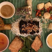 Sharing platter  at Sen Viet Vegan in East London