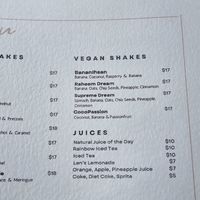 The vegan shakes at Bliss Cafe in Oistins
