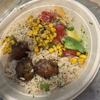 Brown Rice - Hummus - Corn Mix - Tomatoes - Avocado - Falafel - Greek Vinaigrette  at CAVA - Broadway in New York City
