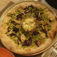 Vegan pizza at Pizzeria Controvento in Olginate