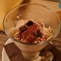 Coffee mousse at Pizzeria Controvento in Olginate