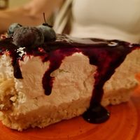 Vegan cheesecake at Pizzeria Controvento in Olginate