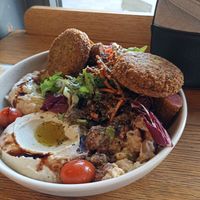 Extra falafel instead of pita because I'm a coeliac. at Hummusson in Malmo