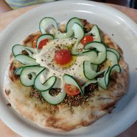Manakeesh with Za'atar at Hummusson in Malmo