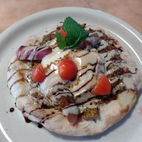 Manakeesh with falafel at Hummusson in Malmo