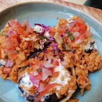 Delicious sopes at The Tramshed in Sheffield