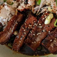 King oyster mushrooms- not actually meat! at The Tramshed in Sheffield