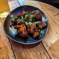 Spicy Korean cauliflower wings 👌 at The Tramshed in Sheffield