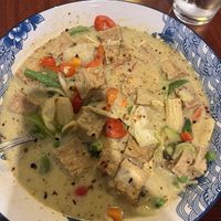 Green curry, made Thai hot 🔥  at Singha Thai Cuisine in Moab