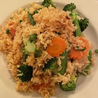 Vegan Thai curry fried rice  at Thai Chili in Ouray