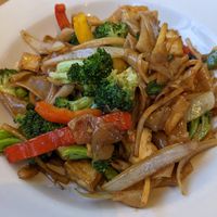 Drunken noodles w/ tofu at Thai Chili in Ouray