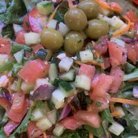 Greek salad no cheese   at Jerusalem in Myrtle Beach