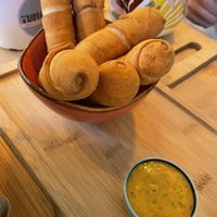 Vegan tequeños at Tumatey in Barcelona
