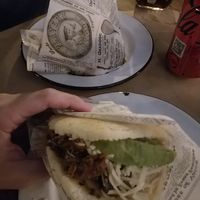 Arepa de seitán at Tumatey in Barcelona