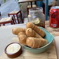 Vegan tequeños   at Tumatey in Barcelona