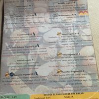 Vegan arepas menu  at Tumatey in Barcelona