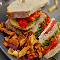 Vegan club sandwich at Anne&Max in Eindhoven