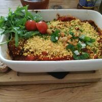 Vegan moussaka at Den Olifant in Ypres