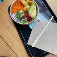 The smaller bowl (also vegan;)  at Mahalo Poke in Alicante