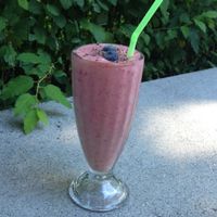 Strawberry milkshake  at Funky Fresh Cafe - DogA in Oslo