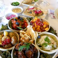 shared dish (for two) at Funky Fresh Cafe - DogA in Oslo