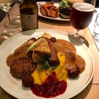 Delicious Christmas plate at Funky Fresh Cafe - DogA in Oslo