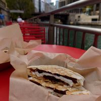 Vegan crunch wrap at Feed Your Head - Food Stand in Chicago