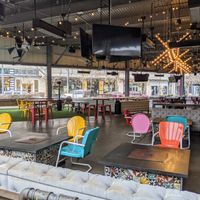 Plenty of patio dining. at Culinary Dropout in Austin