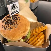 Impossible burger at The Tiramisu Hero in Central Singapore