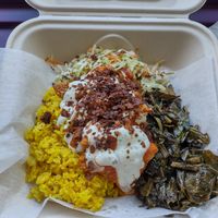 Buffalo tempeh bowl #Veganuary at Red Herring in Urbana