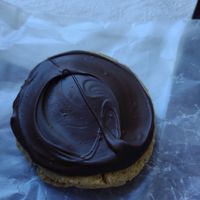 Tahini cookie with chocolate  #Veganuary at Red Herring in Urbana