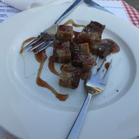 Vegan brownie to taste at Trevi's in Amsterdam