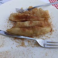 Vegan dessert with cinnamon to taste. at Trevi's in Amsterdam