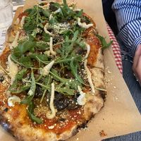 Amazing truffle pizza at Trevi's in Amsterdam