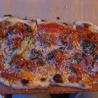 Vegetariana with parmesan - delicious! at Trevi's in Amsterdam