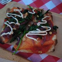 Mini foccacia Mona Lisa at Trevi's in Amsterdam