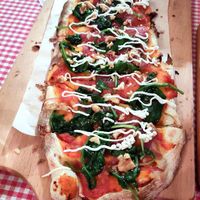 Mona Lisa pizza at Trevi's in Amsterdam