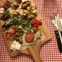 Mixed starter plate   at Trevi's in Amsterdam