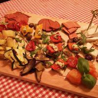 Apetizers mix to share at Trevi's in Amsterdam