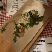 Little taster on arrival!   at Trevi's in Amsterdam