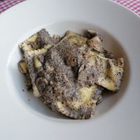 Ravioli tartufo, my favourite at Trevi's in Amsterdam