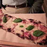 Pizza Margherita. at Trevi's in Amsterdam