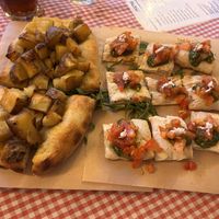 Focaccia and bruschetta  at Trevi's in Amsterdam