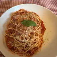 Spaghetti pomodoro  at Trevi's in Amsterdam