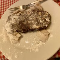 Chocolate salami with ice-cream: quite good  at Trevi's in Amsterdam