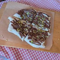 Pizza al cioccolato at Trevi's in Amsterdam